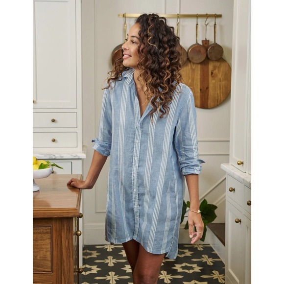 Frank & Eileen Dresses & Skirts - Frank Eileen Hunter Shirtdress Striped Classic Linen Small